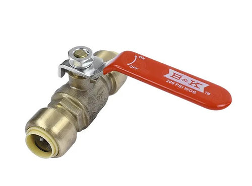 Válvula de esfera conexion rápida 1/2" B&K