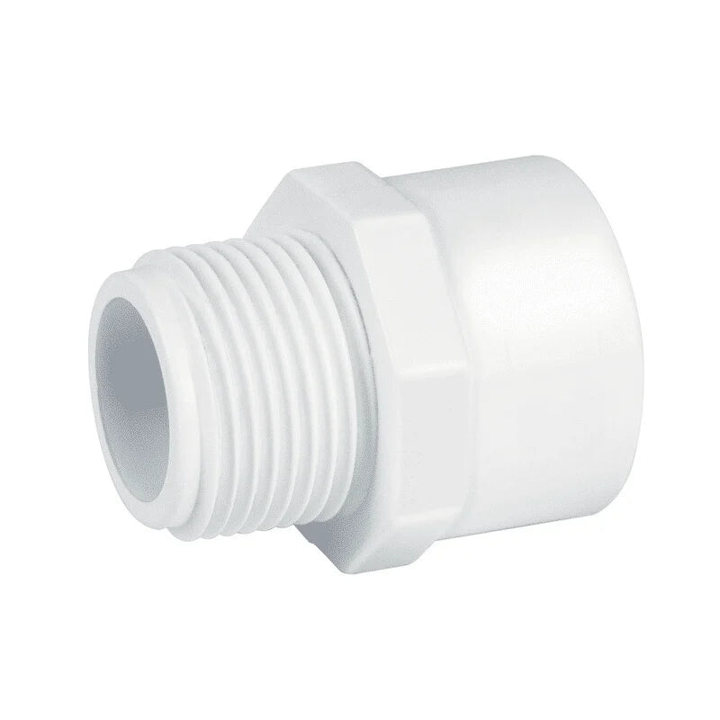 Conector cuerda externa PVC 1"