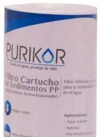 Filtro cartucho de sedimentos 2.5 * 20 * 5 micras